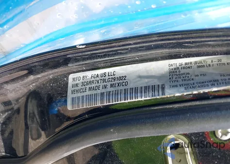 2020 Ram 1500 Classic Tradesman 4X4 5'7 Box from USA, damaged, VIN 3C6RR7KT9LG291022